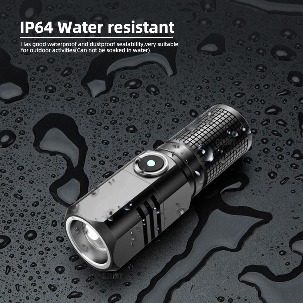 5000lm Super Jasná MINI XHP70 LED Svítilna USB Dobíjecí Zoom Rybářská Lucerna Výkonná 3 Režimy Osvětlení Kempingová Lampa