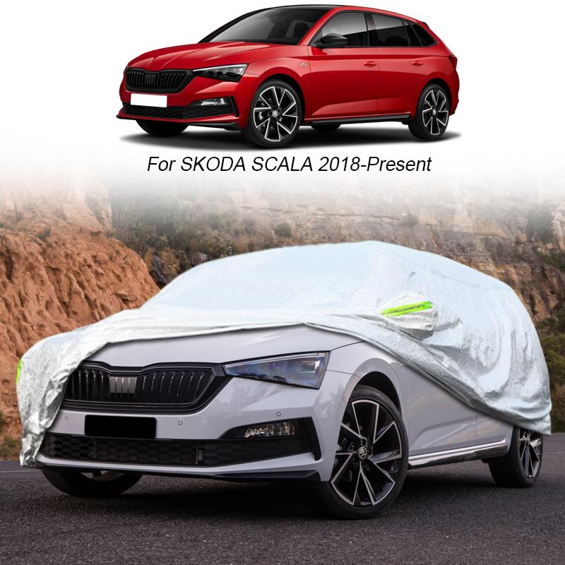 Κάλυμμα αυτοκινήτου Rain Snow Dust Αδιάβροχο για Skoda Fabia Octavia Rapid Scala Slavia Superb Combi Sedan Hatchback Wagon