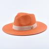 New Panama Soft Shaped Straw Hat for Women Men Summer Beach Sun Hats UV Protection Fedora Hat