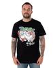 Ren & Stimpy Black Graffiti Short Sleeved 100% Cotton T-shirt Mens Tees Top Unisex