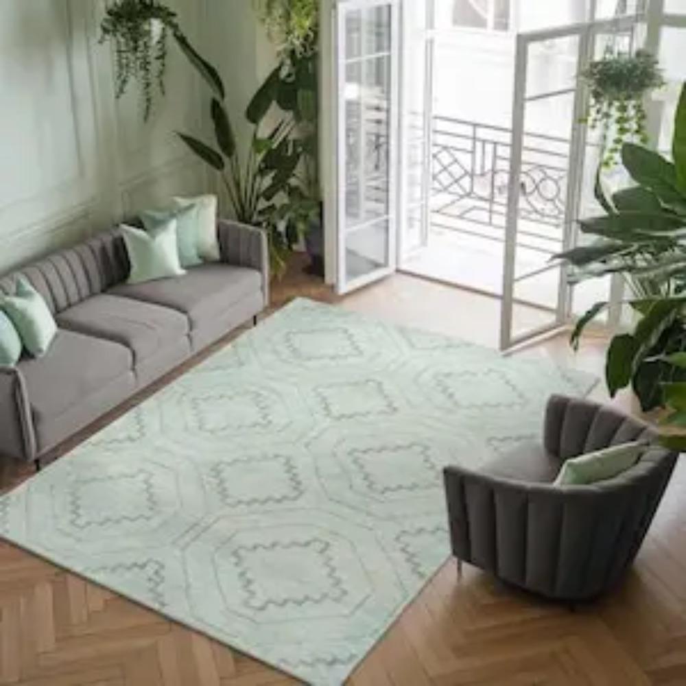 

Boho Area Rug Woven Pattern Decorative Carpet Room Bedroom Elegant Floor Mat Traditional Style Home Decor 60*90cm