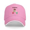 Cute Rabbit Call Design Baseball Cap Black Mesh Adjustable Hat with Fun Animal Pattern and Phone Icons for Casual Wear