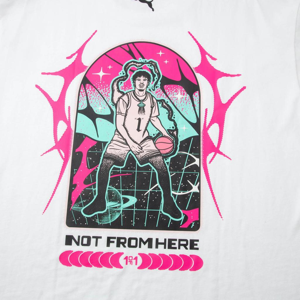 Puma Melo Miami Tee Fashion Comfortable Soft Short Sleeve T-Shirt Men Tops White 62779401