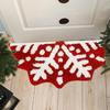 Alien Snowflake Christmas Cartoon Rug - Non-slip, Easy Care, Imitation Cashmere for Bedroom Decoration