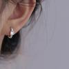 Women's Daily Silver Luxury Square Ring Earrings
