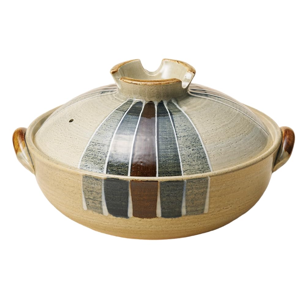 Ichinen Tokusa No. 8 Deep Pot (Banko Ware) [29 x 25.5 x 15.5 cm, 2,300 cc, Body 9.3 cm] | Earthenware Pot
