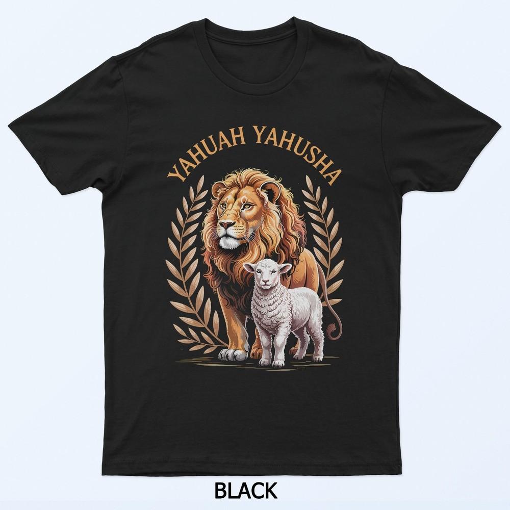 Lion of Judah and Lamb Yahuah Yahusha T-Shirt