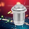 5Pcs Metal Push Button Switch 1 Normally Open 2 Pins Waterproof Self Reset Electronic Supplies(High Flush )