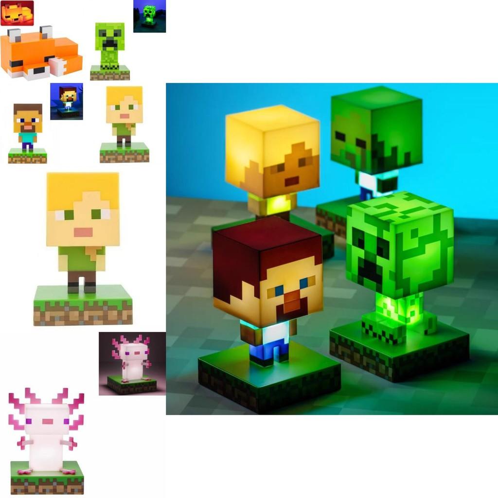 Minecraft 3d Character Night Light With Led Glow For Kids Bedroom Decor