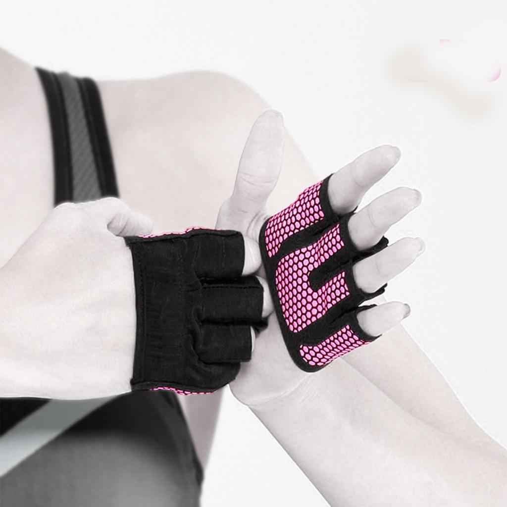 Mini Fitness Gloves Padded NonSlip Half Finger Gloves for Gym Weight Lifting and Strength Training Sport Gym Gloves