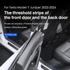 Heenvn For Tesla Model Y Juniper 2025 2026 Car Front Rear Door Sill Protective Pad Cover 10Pcs Guard Threshold Bumper Strips