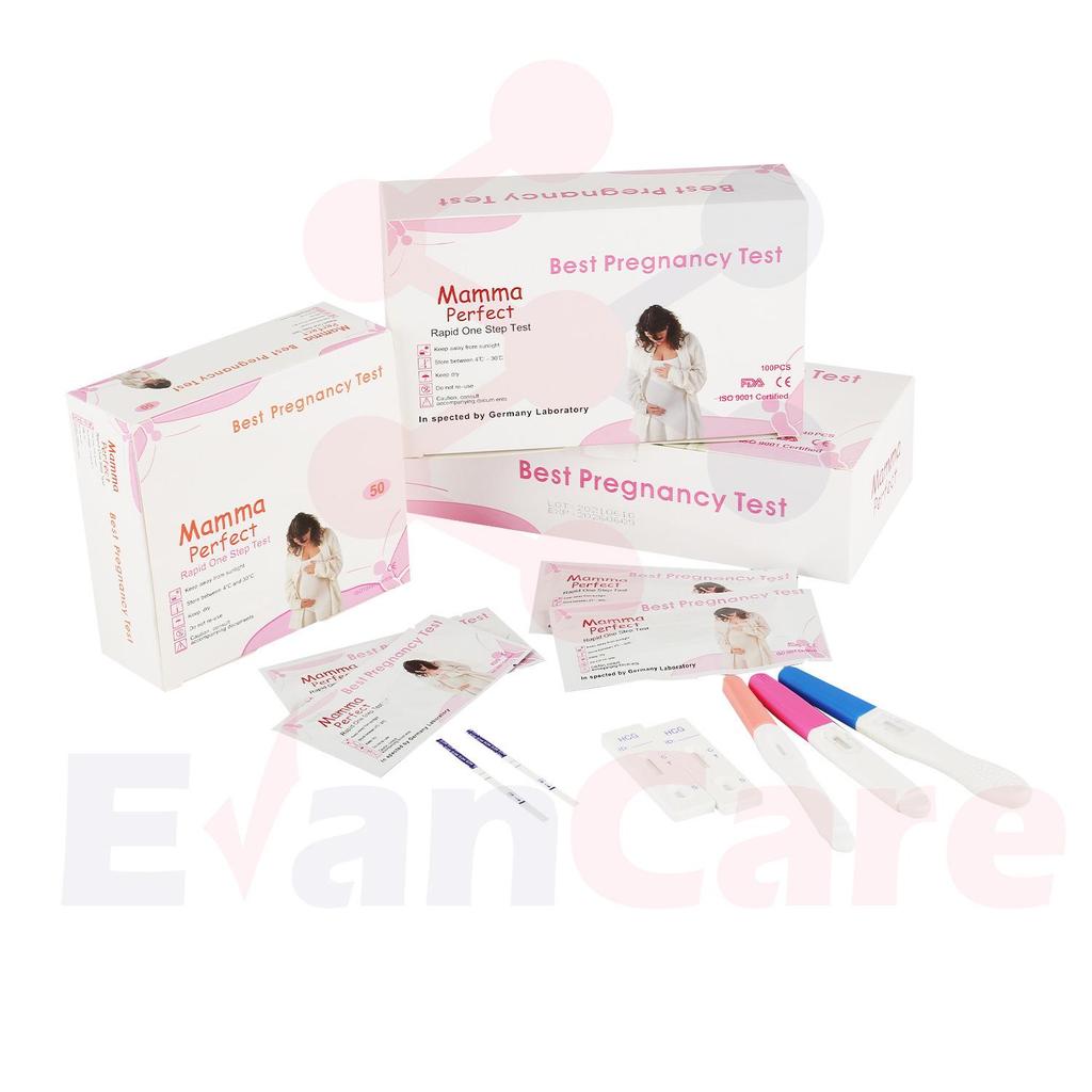 English HCG Pregnancy Test: Mom Card, Test Stick, Strips & Pen