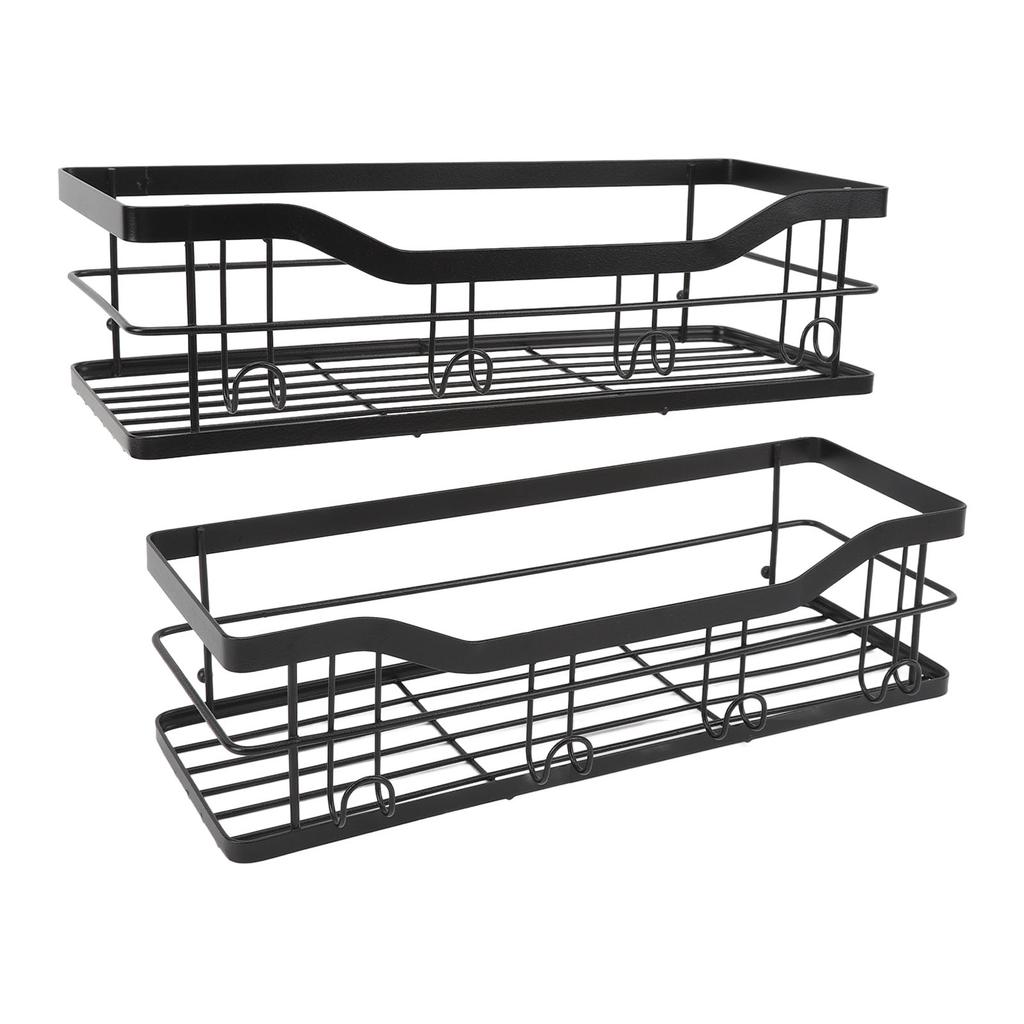 Bathroom Wall Shelf Multipurpose Stylish Simple Large Capacity Strong Load Bearing Adhesive Shower Organizer for