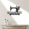 Metal Sewing Machine Sign Wall Decor Craft Room Art Mother Grandma Gift