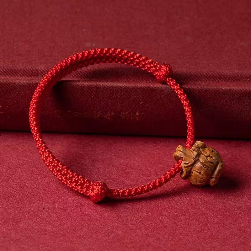 Peach Basket Red Rope Bracelet for Couples, Kids, and Adults - Anti-Startle Amulet and Friendship Gift for Men and Women