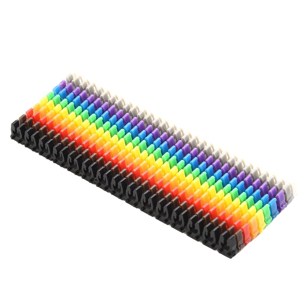 Wire Number Box Clip-on Design Colourful For Wire 1.5-6mm