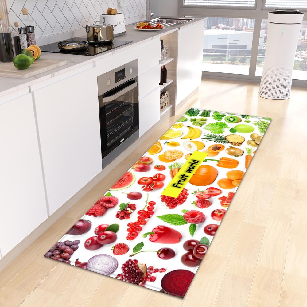 Entrance Door Mat Fruit Corridor Kitchen Mat Living Room Floor Mat Bathroom Door Household Non-slip Carpet