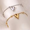3D Heart Ankle Bracelets For Women girl Summer Beach Party Waterproof Stainless Steel Fashion Chain Anklet Jewelry Sexy AllMatch
