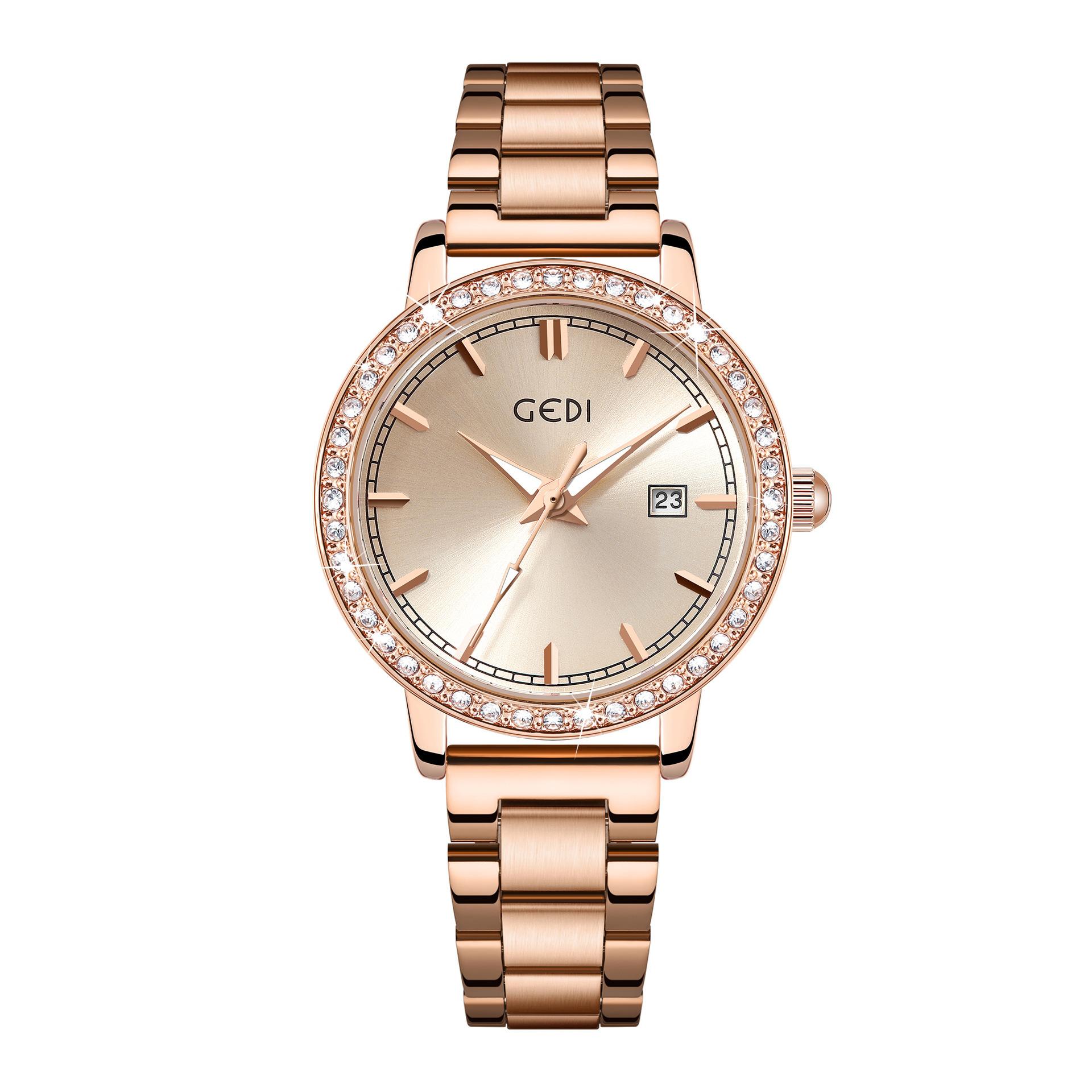 Light Luxury Stainless Steel Women S Watch Calendar Waterproof Premium Watch Women S Quartz Watch