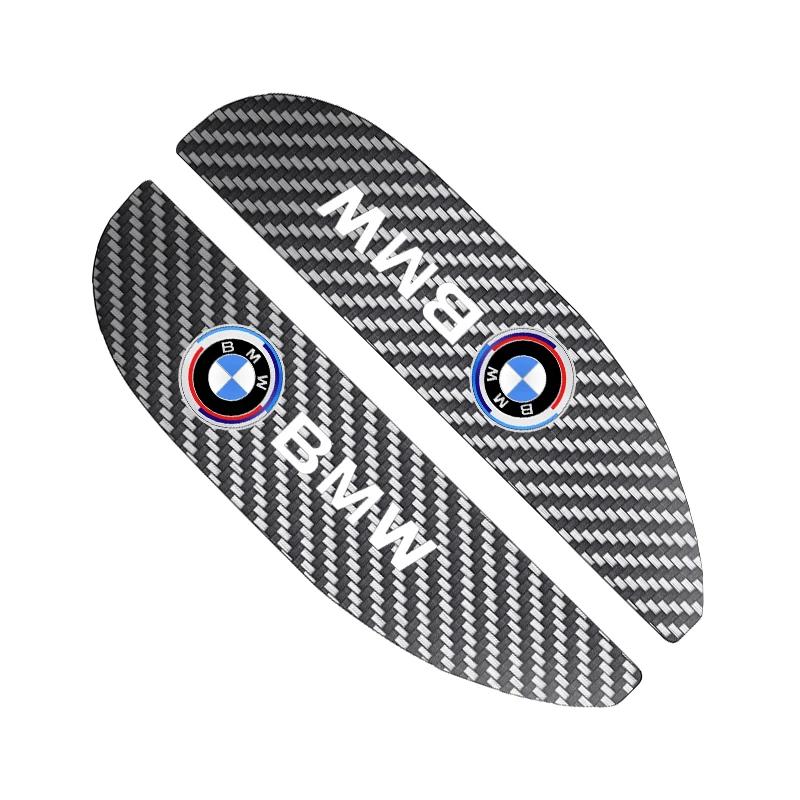 2pcs Car Rear View Mirror Sticker Rain Eyebrow For BMW 50th Kith 5 Series F20 E39 F10 F30 E90 E46 E60 G60 X5 E87 F11 G20 G32 G30
