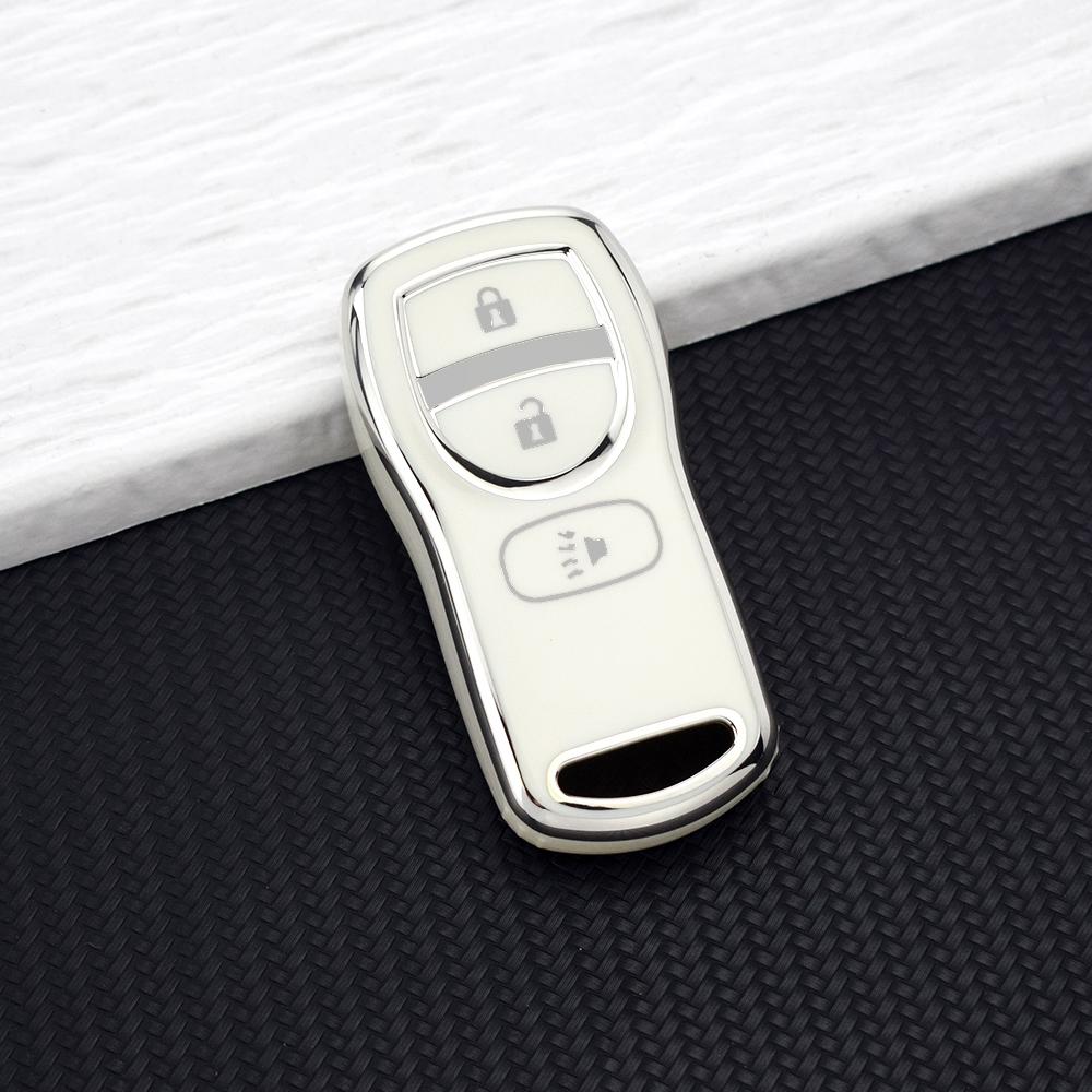 Premium Soft TPU Key Case for Nissan Altima Sentra X-trail Frontier Maxima Armada Tiida for Infiniti QX56 FX35 JA60 Keychains