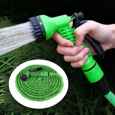 Expandable Garden Hose Extra Strength Anti-Slip Handle 4 Length Options Retractable Water Hose Flexible Telescopic Water