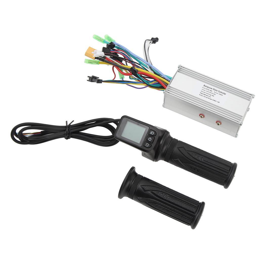 36V 48V 1000W 38A 3 Mode Sine Wave Brushless Controller 128DX Electric Bike Full Throttle Grip with