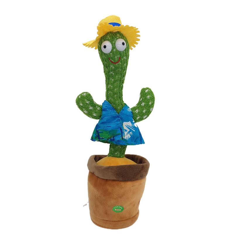 Dropshipping Dancing Cactus Toy Singing Dancing Repeating Electric Dancing Cactus Toys Plush Toy