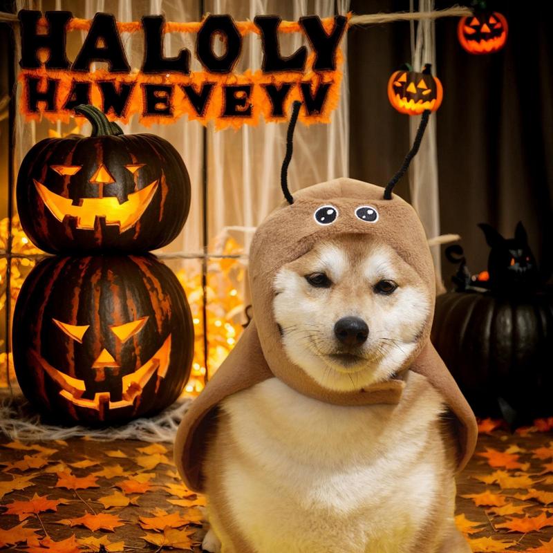 Pet Cloak Costume Cockroach Shape Cat Cosplay Cloak Adjustable Lightweight Pet Cosplay Accessories Headwear For Birthday Parties