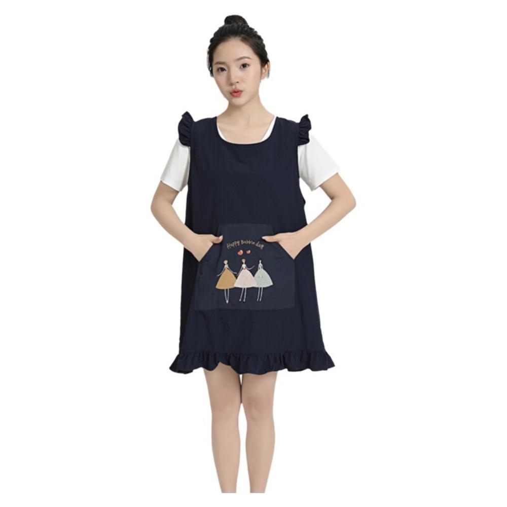 

Мягкий Водонепроницаемый Фартук Дышащий Фартук с Широкими Плечами Униформа для Кофейни Фартук Жилет Пекарня чёрный