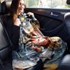 1pc Love Printing Lightweight Flannel Blanket, Comfortable and Warm Blanket, for Camping Sofa Bed and Couch Office, in All Seasons