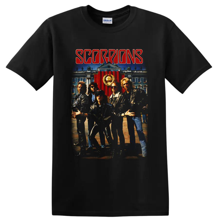 Scorpions Rockband Sovjet Paleis Grafisch T-shirt Klassiek Heavy Metal Muziek Tee