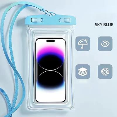 Wasserdichte Handytasche mit Touchscreen, selbstdichtende Schwimmtasche, treibende transparente wasserdichte Handyhülle