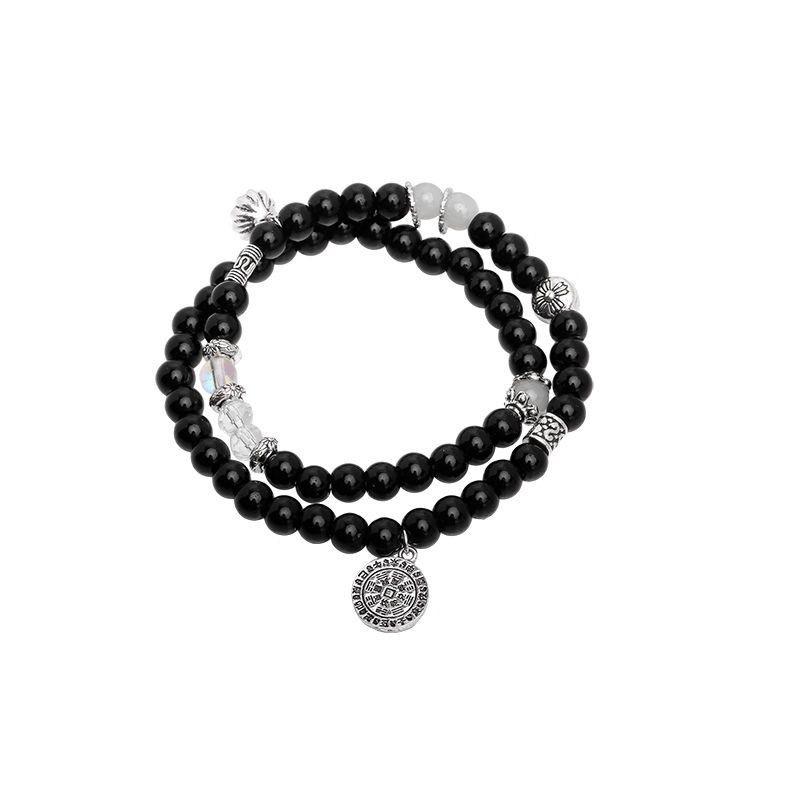 

Women s Double Layered Chinese Style Retro Personalized Versatile Bracelet Mountain Ghost Fire Money