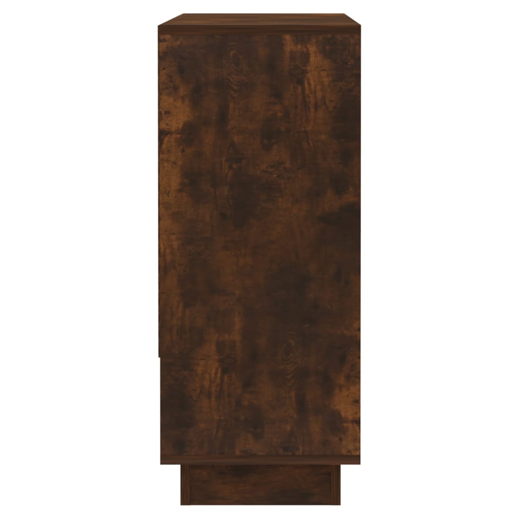 Sideboard Smoked Oak 97 x 31 x 75 cm Wood Based Material