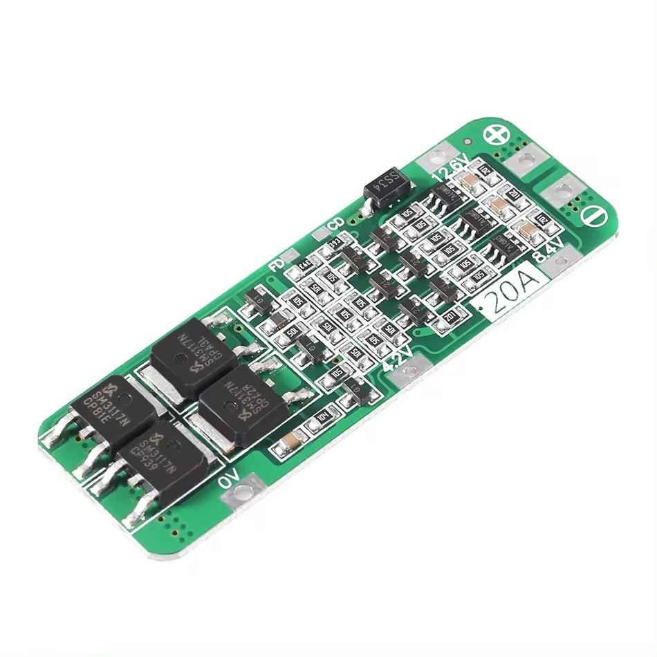 

3S 20A Li-ion Lithium Battery 18650 Charger Protection Board PCB BMS 12.6V Cell Charging Protecting Module AUTO Recovery diy kit