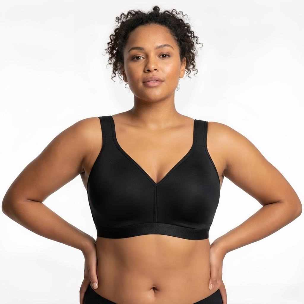 Plus Size Women Wireless Bra Large Cup Push Up Full Coverage Comfort Bra Big Bust Shaping Lingerie Curvy Women Underwear