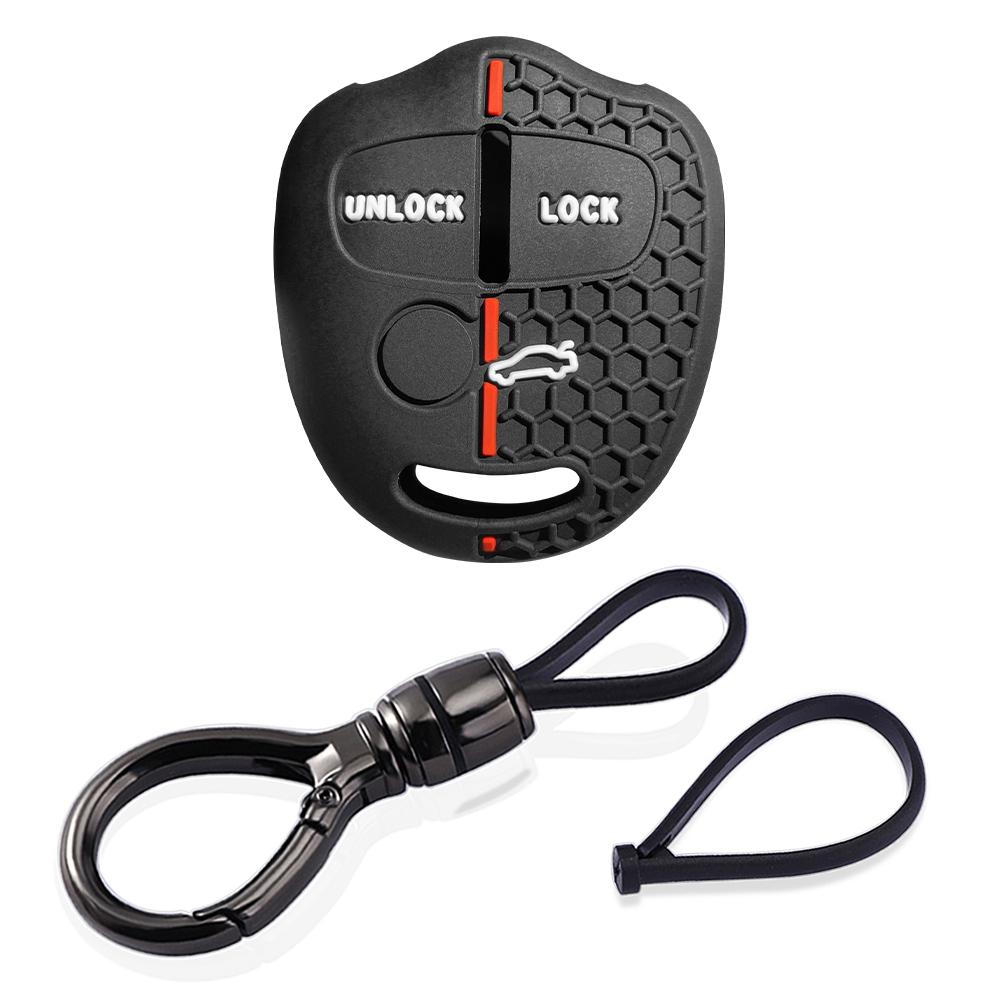 For Mitsubishi Outlander XL Pajero Lancer Asx Attrage Grandis 3 button Silicone car Key Protective Cover Case Keychain Shell