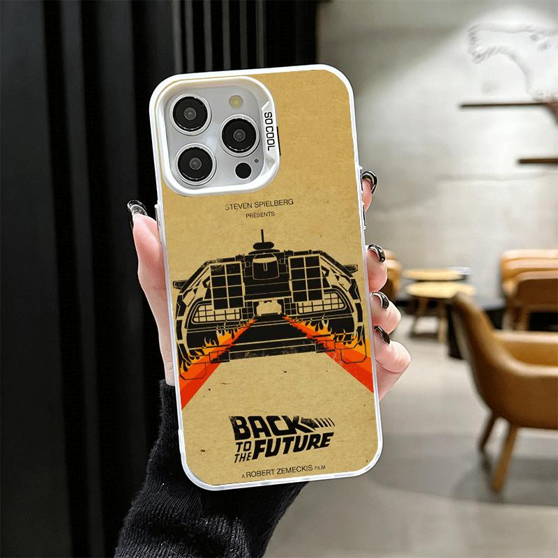 Back To The Future Soft Phone Case for iPhone 15 16 17 Pro Max 17Air 16E 14 Plus 13 12 Mini Shockproof Cover Back Shell