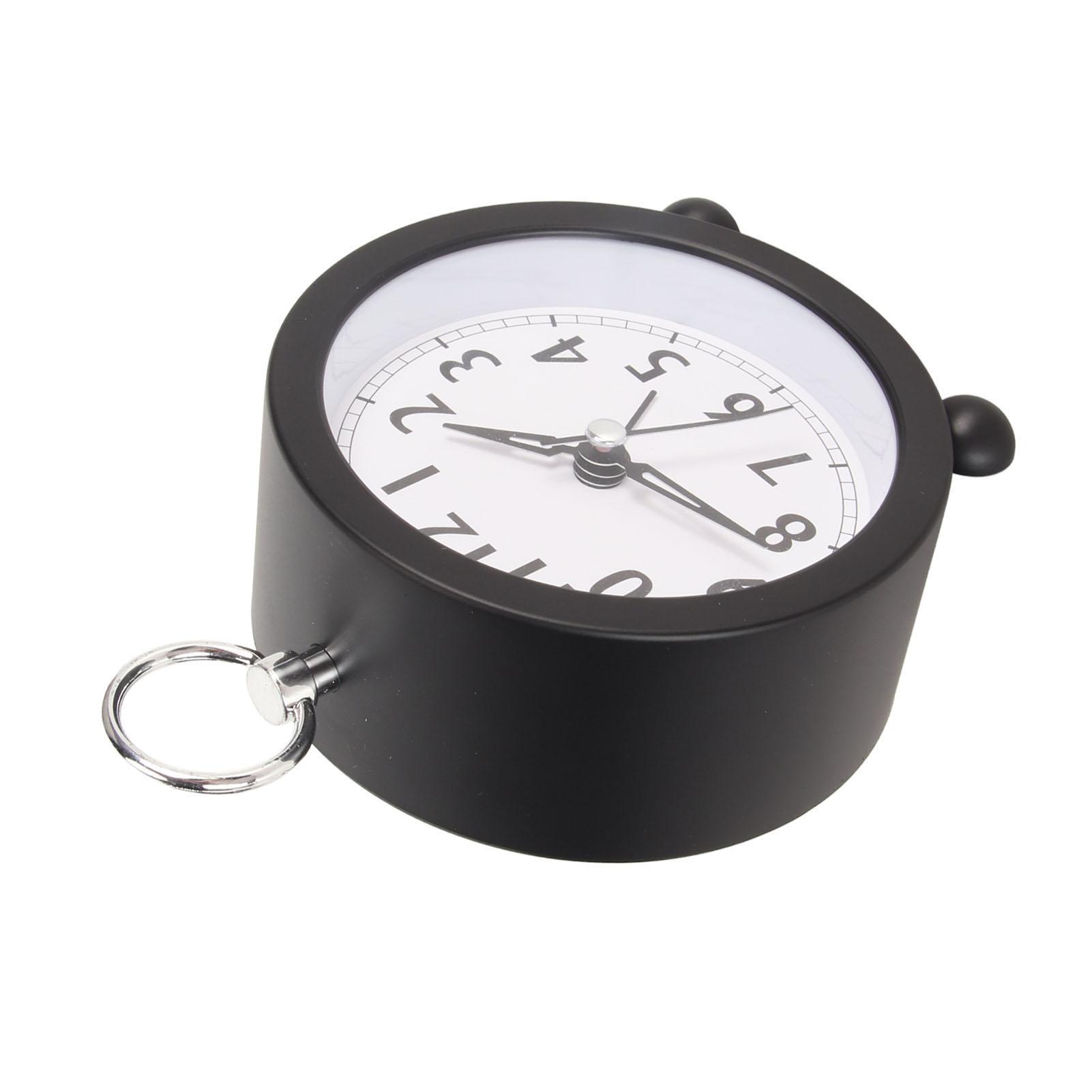 

Alarm Clocks Multifunction Stylish Simple Silent Prevents Ticking Round Alarm Clocks for Desk Bedroom and Home
