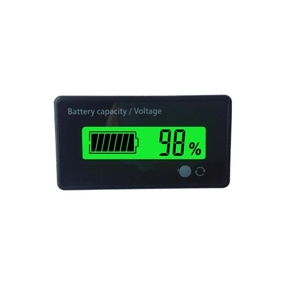 12V/24V/36V/48V Lead Acid Lithium Battery Capacity Indicator Car Motorcycle Digital Voltmeter Voltage Tester Meter Tool GY-6D