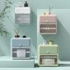 Bathroom Toilet Paper Holder Perfume Shelf Waterproof Toilet Plastics Drawer Paper Box Wall-mounted Sanitary Pad Storage Box