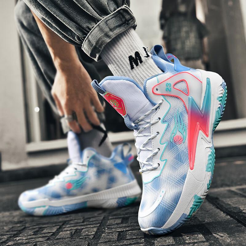 2025 new summer men's shoes 13 youth basketball sports shoes male 15-year-old junior high school students shock-absorbing running shoes