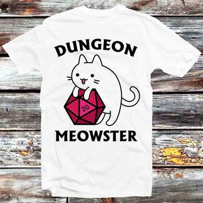 Dungeon Meowster Dragons Monster DnD Guess I Ll Die RPG T Shirt B767