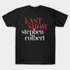 Heren Zwart Print T-shirt De Laatste Show Met Stephen Colbert 2026, Late Night Comedy, Talkshow No-Cut Transferpapier Print Katoenen T-shirt