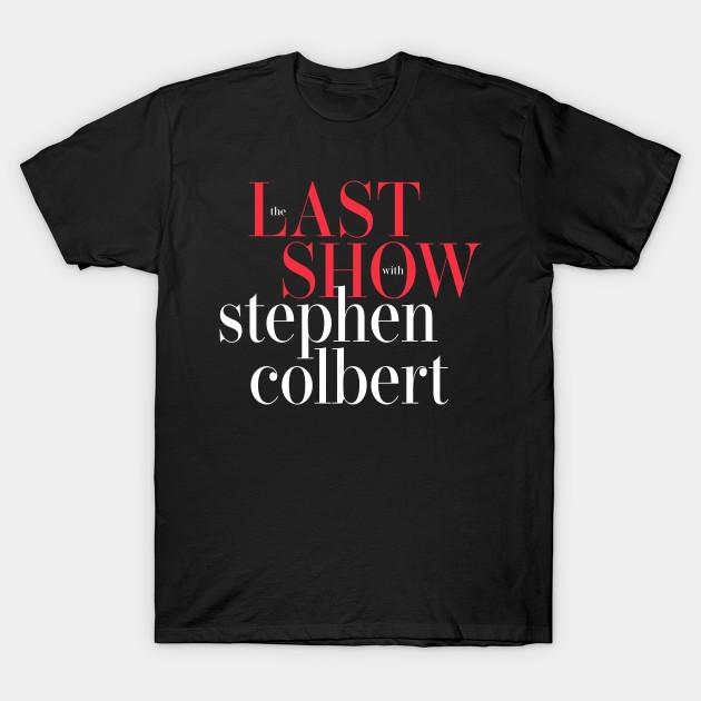 Well Tshirt Heren Zwart Print T-shirt De Laatste Show Met Stephen Colbert 2026, Late Night Comedy, Talkshow No-Cut Transferpapier Print Katoenen T-shirt 3XL zwart