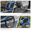 Bike Trailer for Dogs with Universal Coupling, Steel, Blue+Black