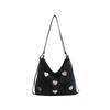 Leisure commuting large-capacity tote bag women's 2025 new versatile double shoulder back bag single shoulder crossbody bucket bag
