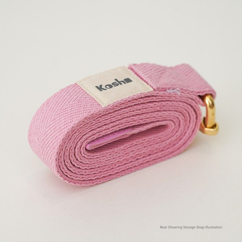 

Iyengar Iyengar Yoga Stretch Belt Pilates Rope Fitness Aid Training Equipment For Home Tension Band 1 meter pink