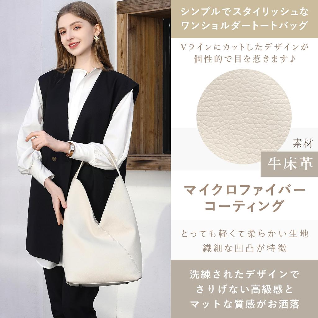 Guccio Leather Tote Leather Cowhide Elegant Square For Both Work and Casual Italy Bag, V-Line, Leather, One-Shoulder Bag, Design, Use, Women's